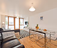 Living area at City Center apartment