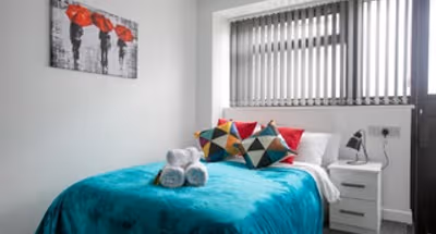 Bedroom at Leicester Apartments