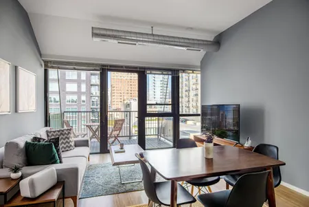 Living area at West Scott Street #605 Serviced Apartment, Oldtown