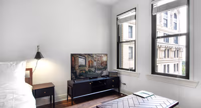 Bright living area at North Lincoln Park West #715 Serviced Apartment, Lincoln Park