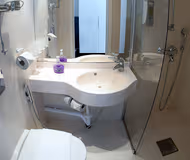 Bathroom at Forenom Aparthotel Helsinki Kamppi