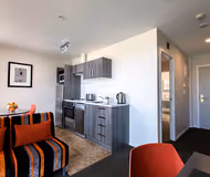 living space at Beaumont Street Serviced Apartment