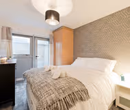 Master bedroom at Crown Temple Bar