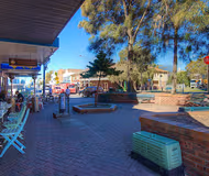 Exterior of Hall Street apartments on Bondi Beach, Sydney