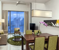 Comfy living area at Somerset Kuala Lumpur