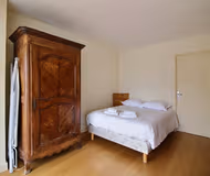 Luxury bedroom at Portes De Versailles Serviced Apartment