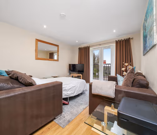 Living area at Stanwell Apartments near LHR Airport - Staines