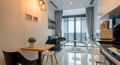 Spacious living area at Robin Rd. Serviced Apartments, Stevens