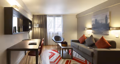 Living room at Covent Garden apartment