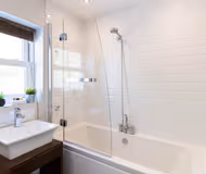 Bathroom at 2-bedroom apartment Library Court