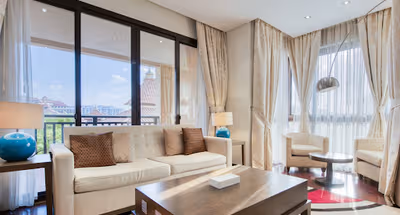 Living area at Crescent Road Serviced Apartment