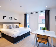 Bedroom at Newhall Square Apartment Birmingham
