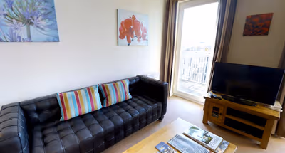 Comfy living room at Triangle Apartment Cambridge