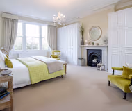 Luxury bedroom at 20 the barons luxury serviced apartments