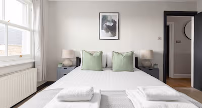 Bedroom at The Notting Hill Apartment