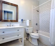 Bathroom at Bedford-Stuyvesant Brooklyn Furnished Apartment