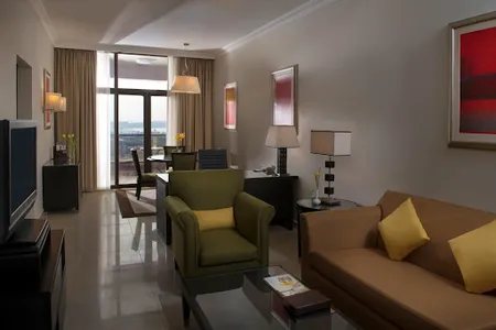 Cosy living area in Tecom Street Serviced Apartments, Sheikh Zayed Road