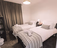 Bedroom at Bridge Square Apartments