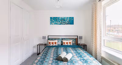 Bedroom at Wembley apartment