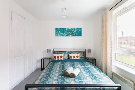 Bedroom at Wembley apartment