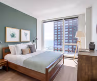 Luxury bedroom at North Lake Shore Drive #2208 Serviced Apartment, Streeterville
