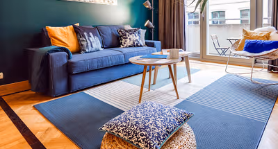 Living area at Godecharles