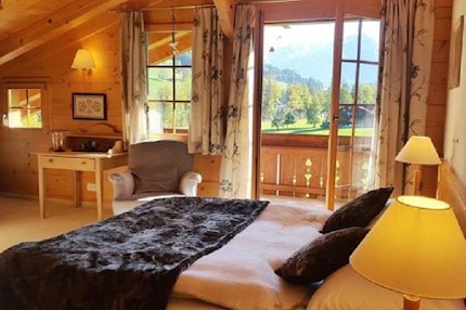 Top Floor Gstaad Velvet Luxury Chalet Next to Cross Country Ski Trail