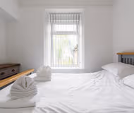 Railway cottage in the city