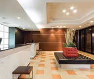 Cosy living area in Awajimachi Apartments