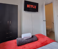 Luxury bedroom at 23 Woodhouse