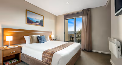 Simplistic living area in Quest Portland