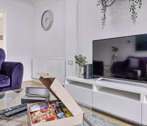 Living area at Brickdale House
