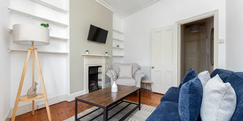 Living area at The Goldhawk Road Apartments