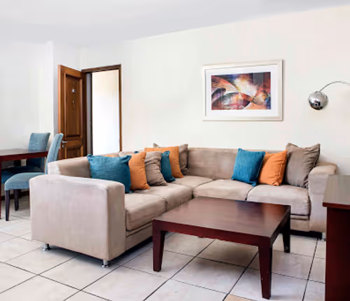 Living area at Grosvenor  Serviced Apartments