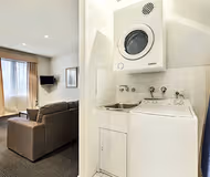 Stunning living area in Quest Prahran