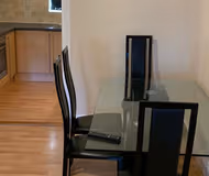 Dining area at Two bed flat by the beach No PARTIES NO EVENTS