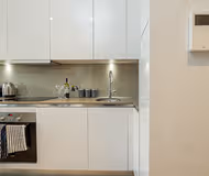 Fully equipped kitchen at Crescent Properties