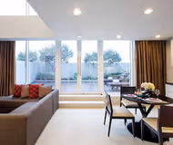 Comfy living area at Somerset Hoa Binh Hanoi