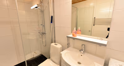 Bathroom at Tampere service apartment