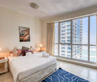Cosy bed at Torch Tower Serviced Apartments, Dubai Marina