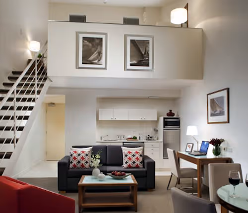 living space at Somerset on the Pier Hobart