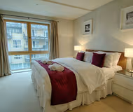 Luxury bedroom at Marina Place