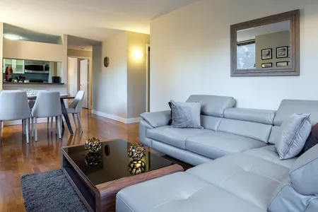 Living area at Upper West Side apartment