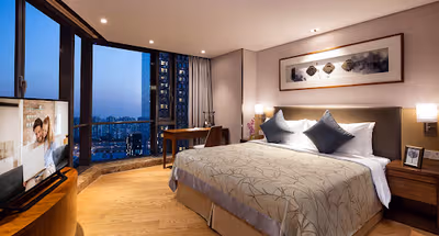 Double bed bedroom at Somerset Baitang