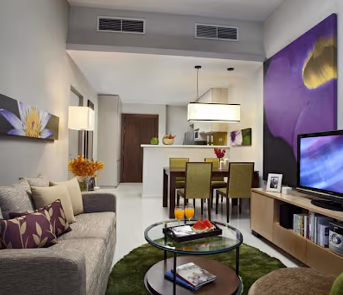 Simplistic living area in Somerset Kuala Lumpur