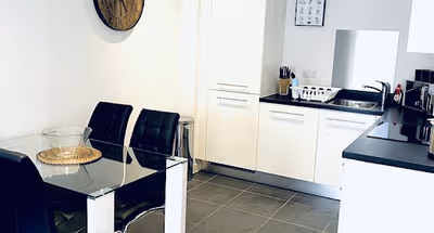 Dining space at Stanmore Place 1 Bedroom Apartments