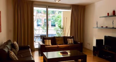 Living area at Forum building