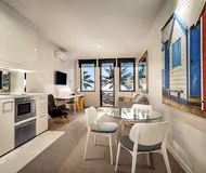 Cosy living area in Quest Frankston on The Bay