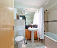 Bathroom at City Center apartment