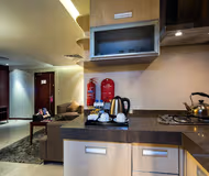 Equipped Kitchen at Prince Hmoud Street Apartments
